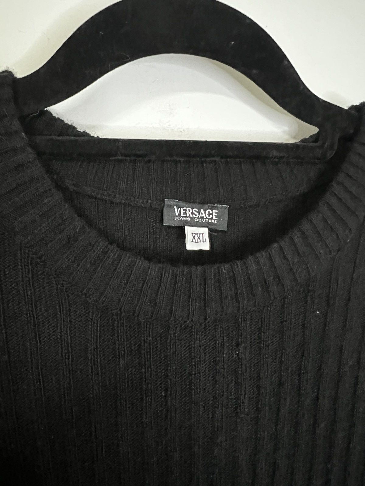 Versace Versace jeans sweater jersey cashmere black xxl Size US XXL / EU 58 / 5 - 2 Thumbnail