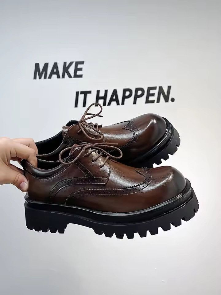Leather Chunky Platform Oxford Brogues Size US 11 / EU 44 - 3 Thumbnail