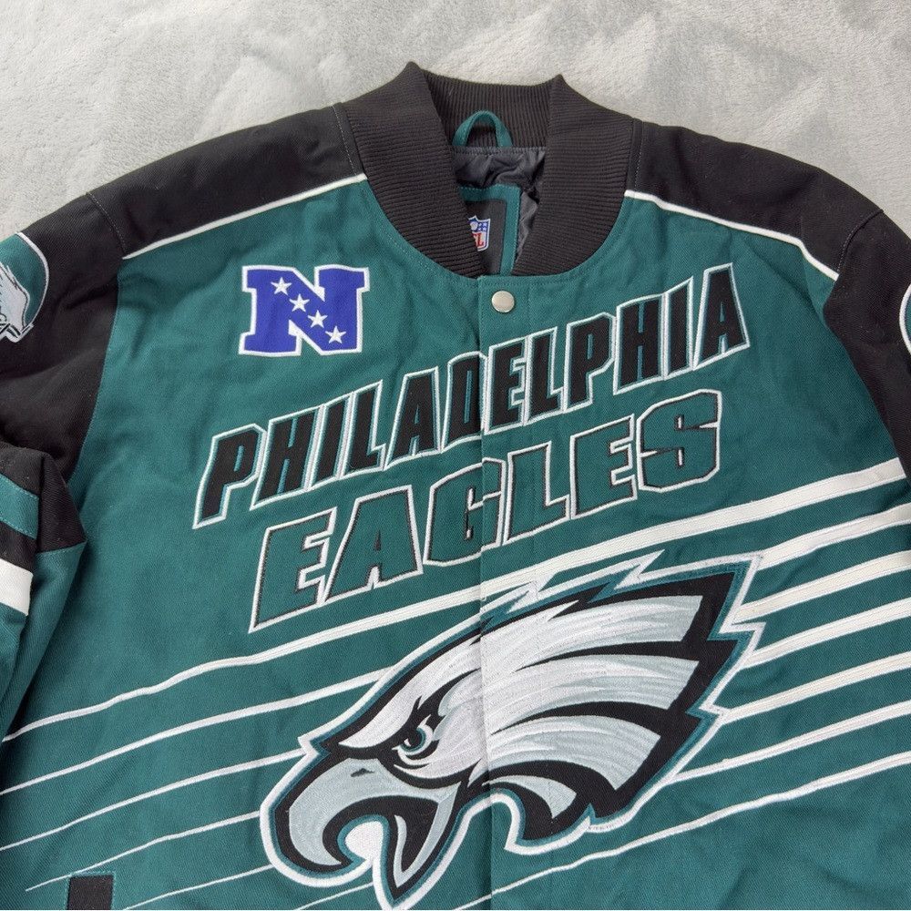 G-III Philadelphia Eagles NWT Men's Size 4XL Varsity Jacket Embro Size US XXL / EU 58 / 5 - 7 Thumbnail