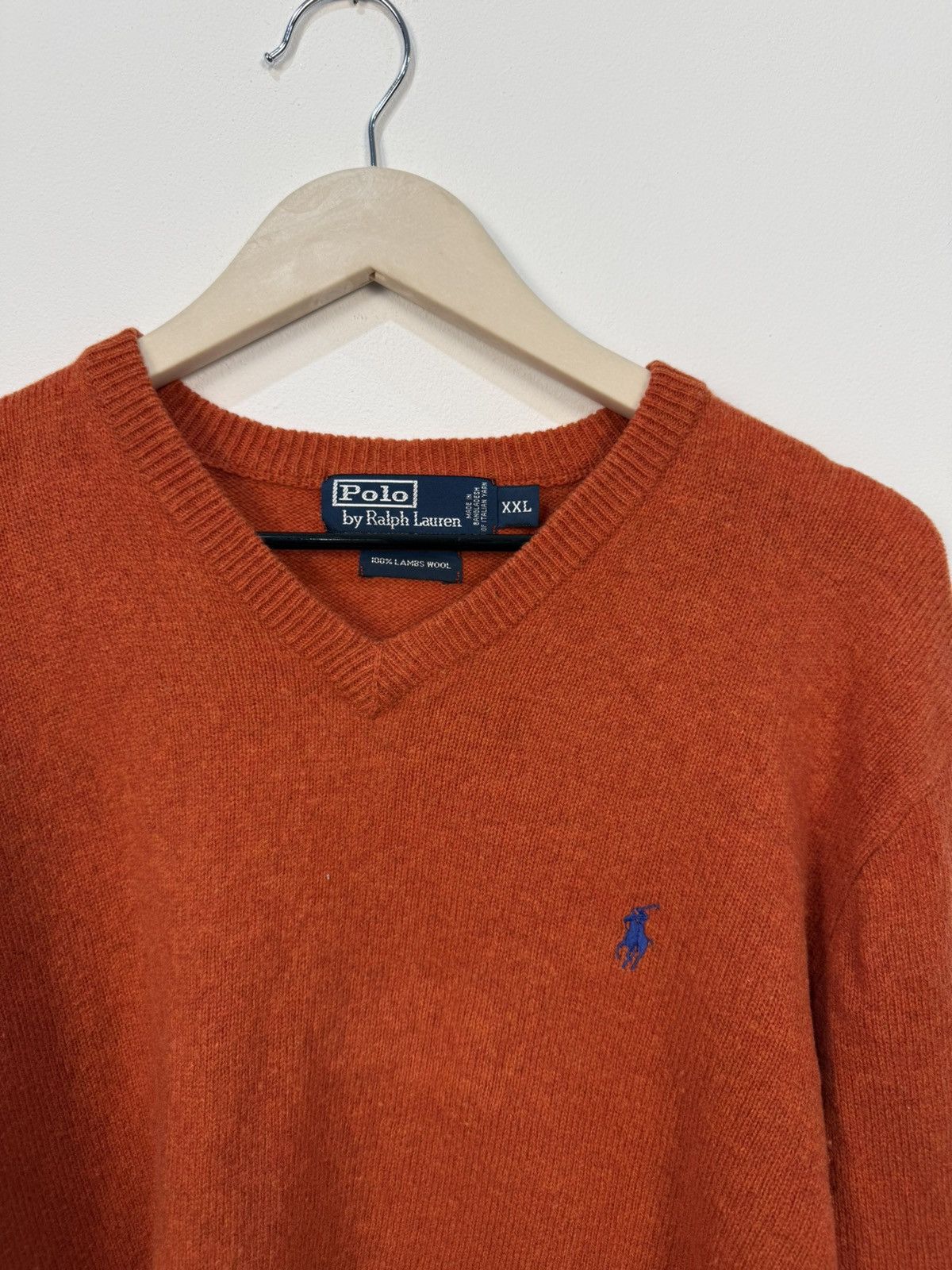 Polo Ralph Lauren Polo Ralph Lauren Vintage Wool Orange Sweater Size US XXL / EU 58 / 5 - 7 Thumbnail