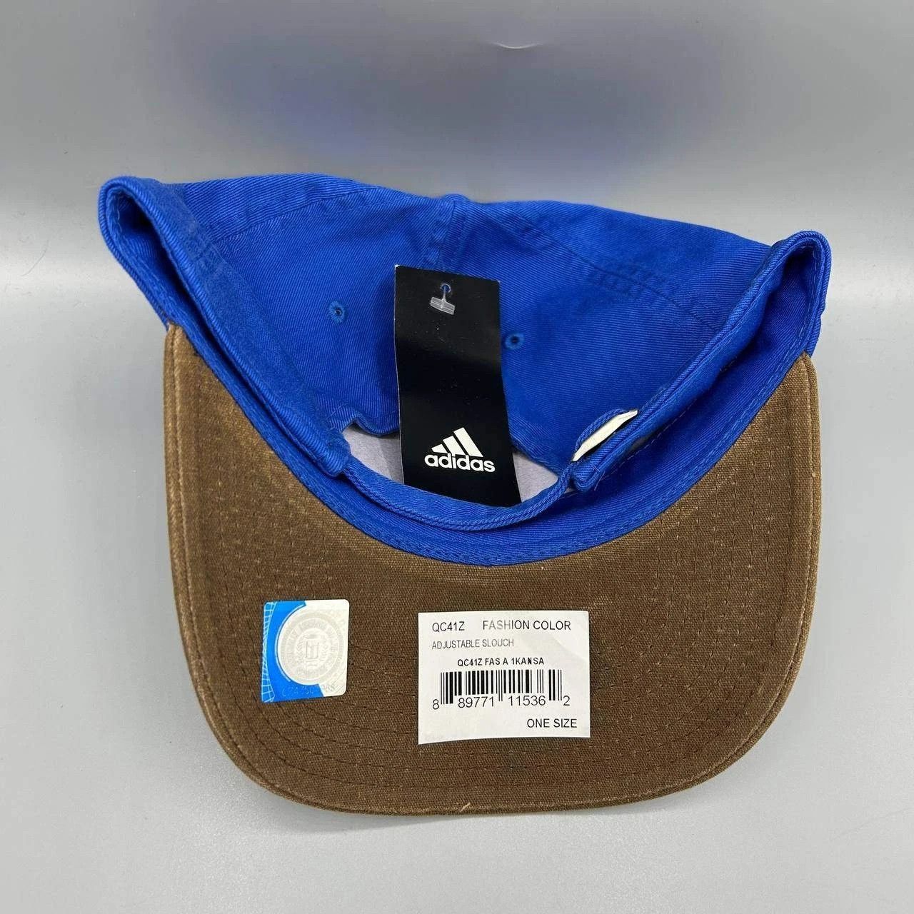 Adidas Kansas Jayhawks Hat Men Embroidered Strap Back Cap Cotton Size ONE SIZE - 3 Thumbnail