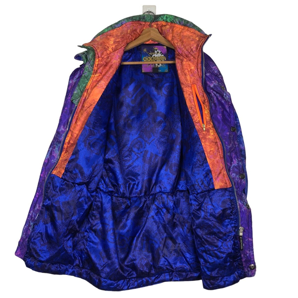 Japanese Brand Vintage Ski Jacket Goldwin Multi Colour Cargo Pocket Winter Size US S / EU 44-46 / 1 - 12 Thumbnail