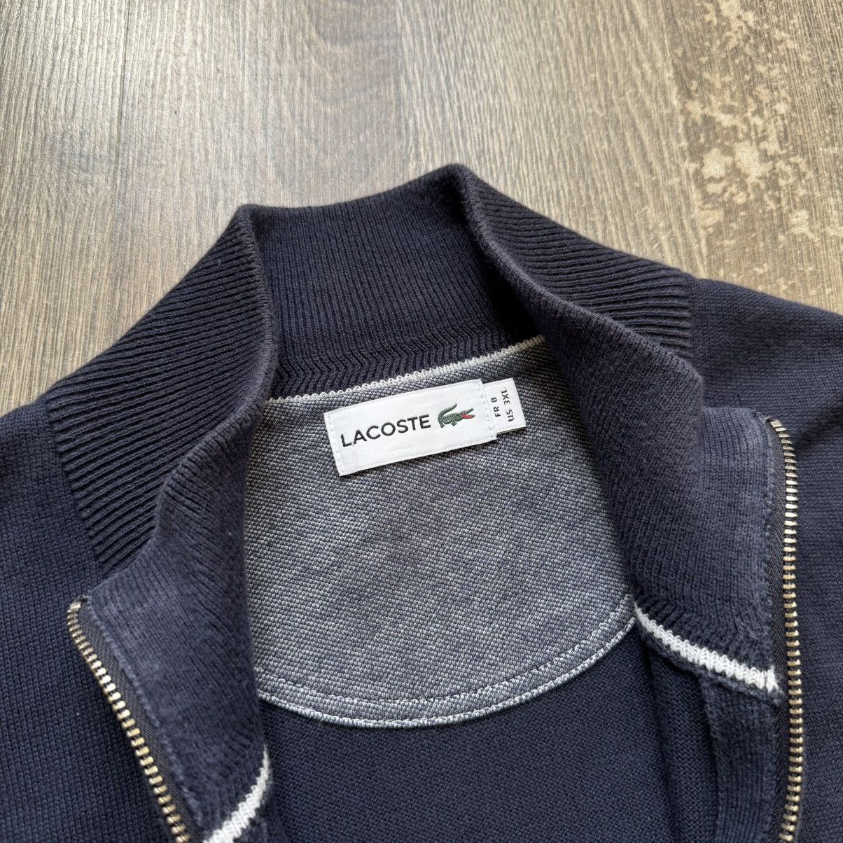 Lacoste Lacoste Navy Zip Sweatshirt Size US XL / EU 56 / 4 - 2 Thumbnail