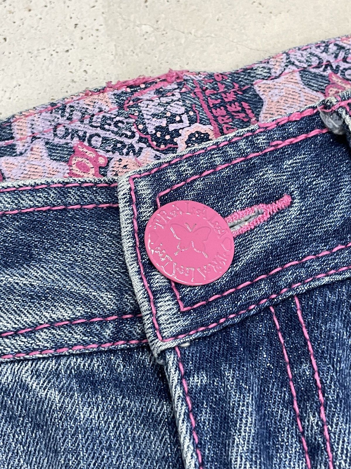 Hysteric Glamour Tralala Clone Devgru Y2k Surf Style Distressed Denim Pants Size US 29 - 12 Thumbnail