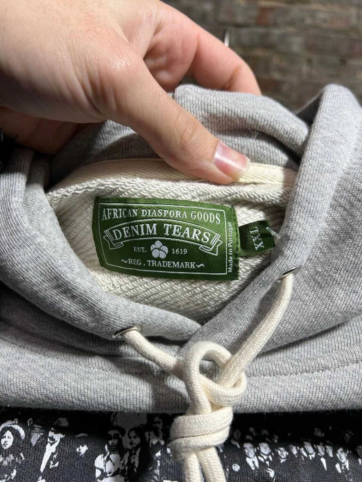 DENIM TEARS Denim Tears Systemic Racism Hoodie Grey Sz. XXL Size ONE SIZE - 3 Thumbnail