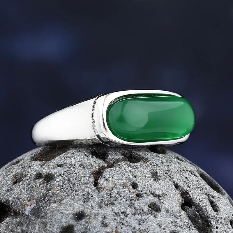 Vintage Green Zircon Stone Ring Size ONE SIZE - 4 Thumbnail