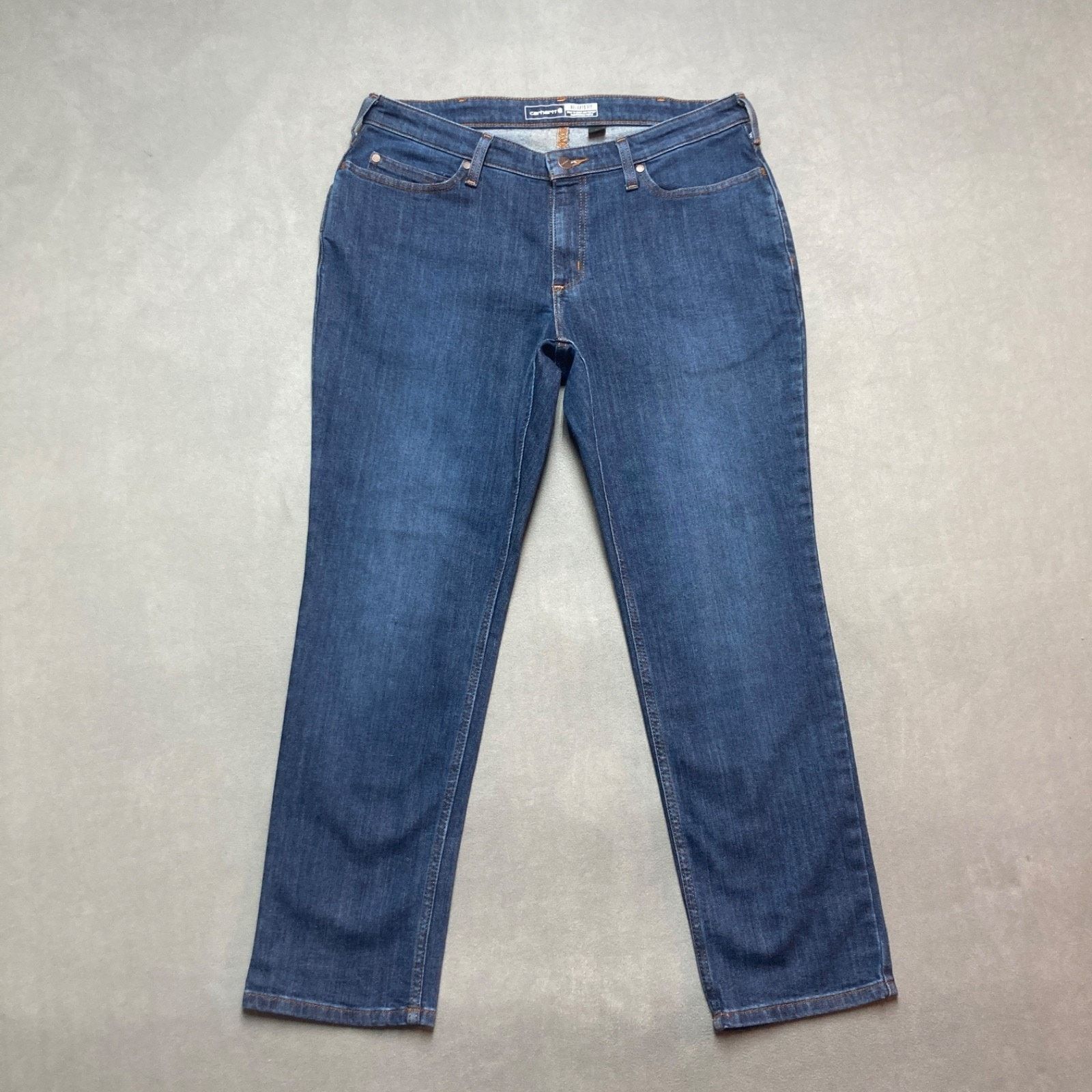 Carhartt Carhartt Relaxed Straight Denim Jeans Womens 12 Short Size 34" / US 12 / IT 48 - 1 Thumbnail