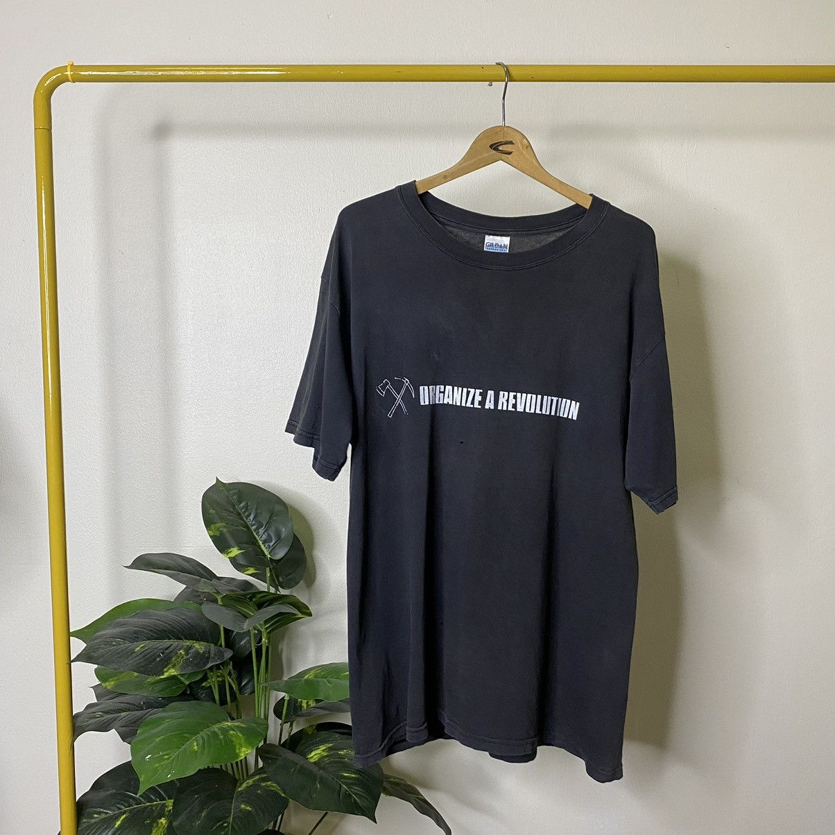 Japanese Brand × Vintage Vintage 2000s Survival 01 Organized A Revolution Faded Black Size US L / EU 52-54 / 3 - 6 Thumbnail