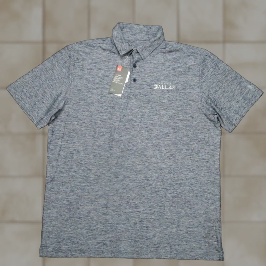 Under Armour Under Armour Shirt Mens XL Blue UA Elevated Heather Polo Loose Performance NWT Size US XL / EU 56 / 4 - 1 Thumbnail