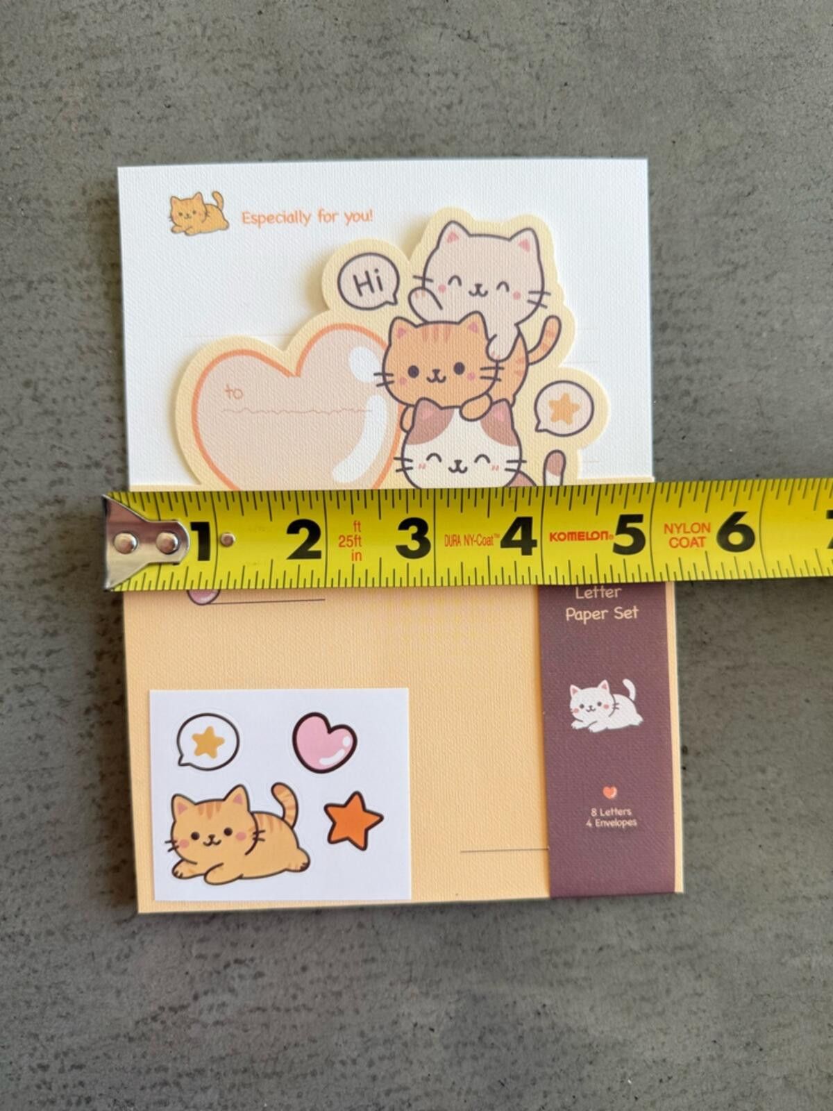 Other Cute Cat 4 piece Letter Set / Stationery Kit / Korean Size ONE SIZE - 3 Thumbnail