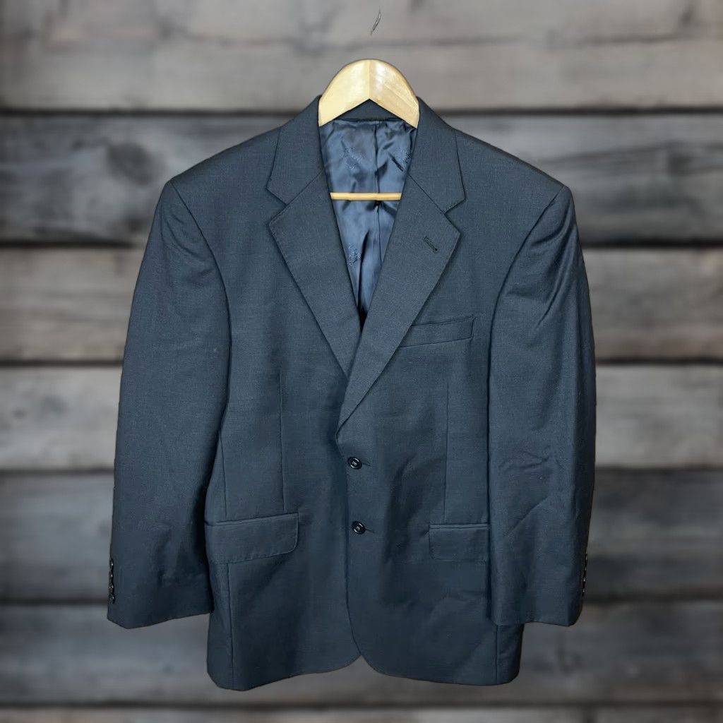 Jos A Bank Signature Gold 2 Piece Suit Mens 38S 32x28 Dark Brown Wool Pants