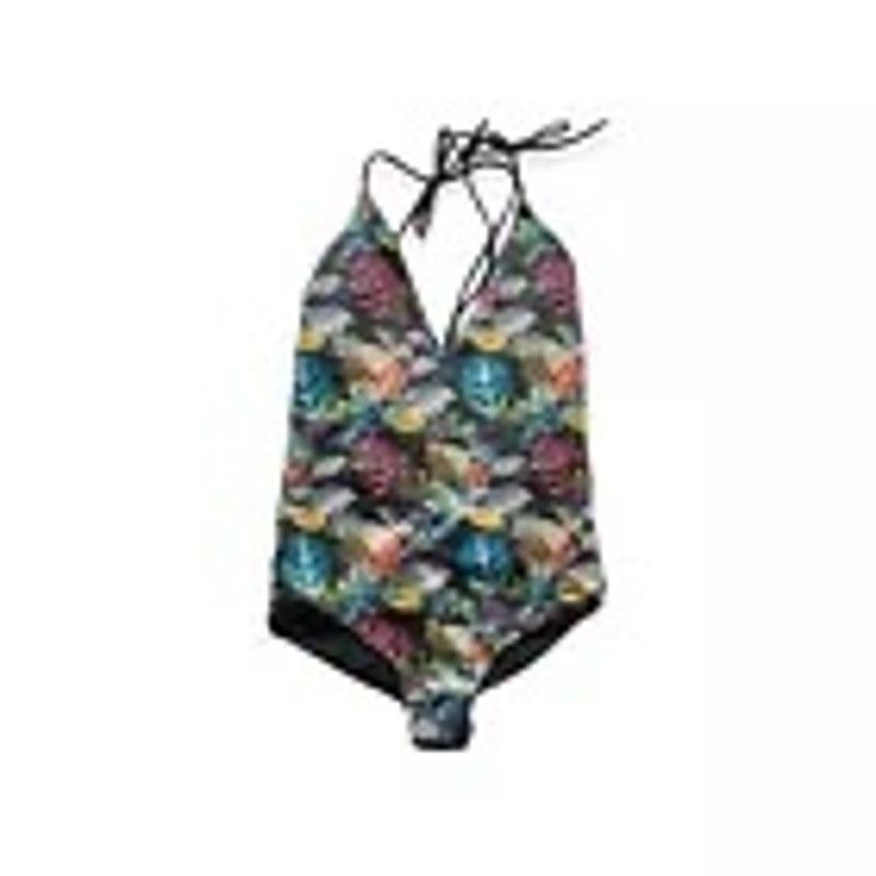 Other Women’s Tropical Flora Print One-Piece Swimsuit Medium Size ONE SIZE - 1 Thumbnail