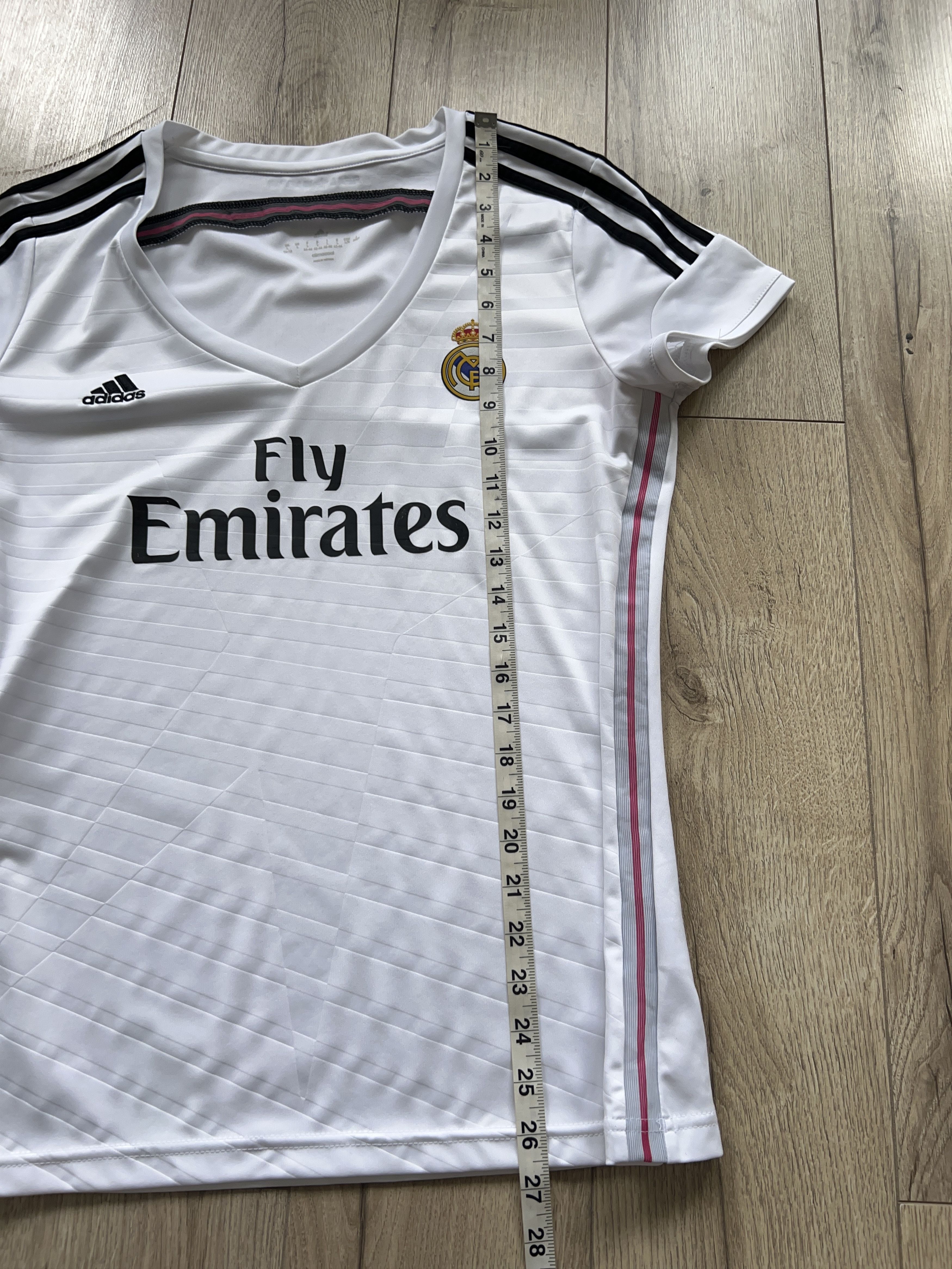 Adidas Womens 2014 2015 Home Football Soccer Jersey Shirt Size L / US 10 / IT 46 - 8 Thumbnail