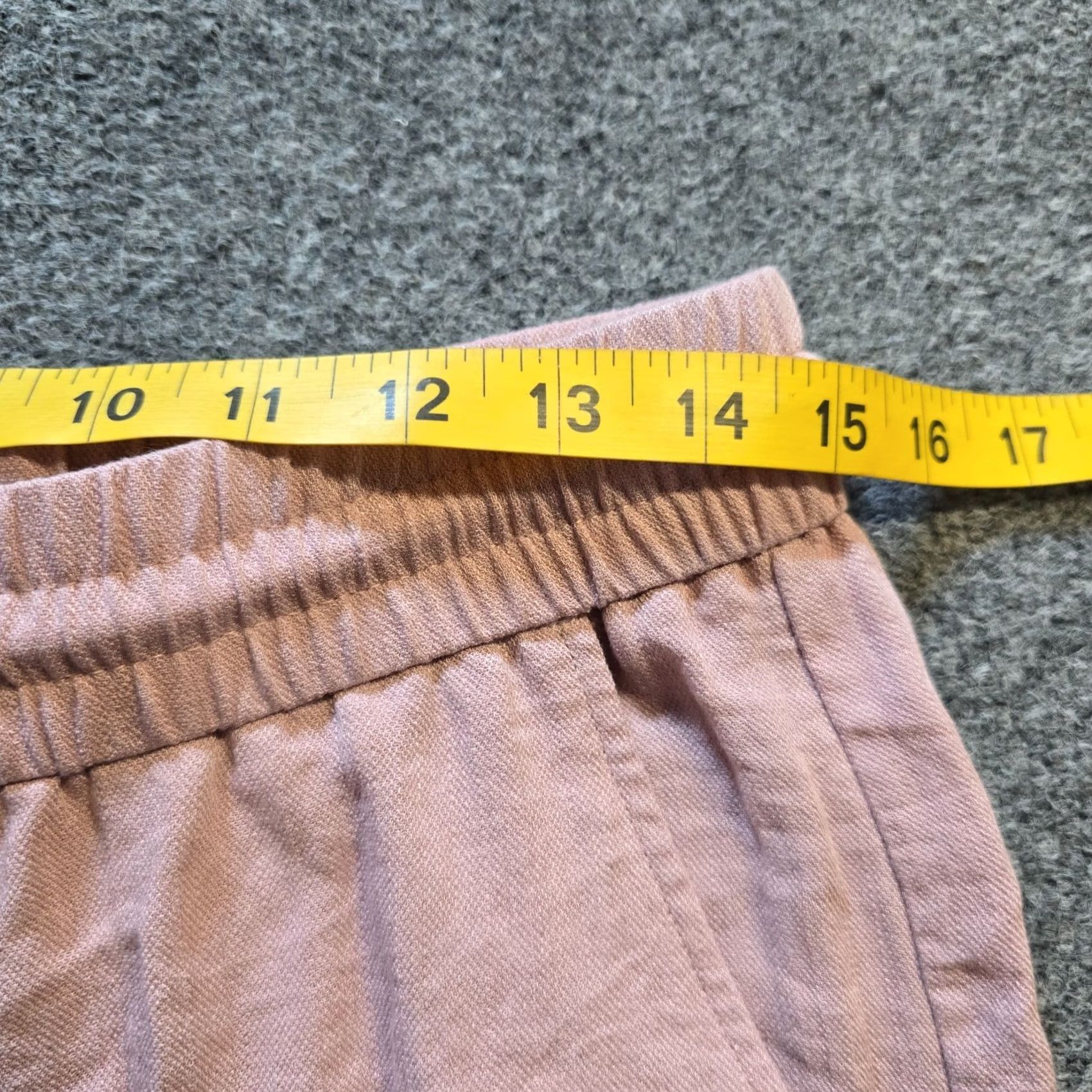 Vintage Halara Pants Womens Large Pink Pleated Textured Wide-Leg Stretch Casual Dress Pants Regular Fit Womens Size 36" / US 14 / IT 50 - 6 Thumbnail