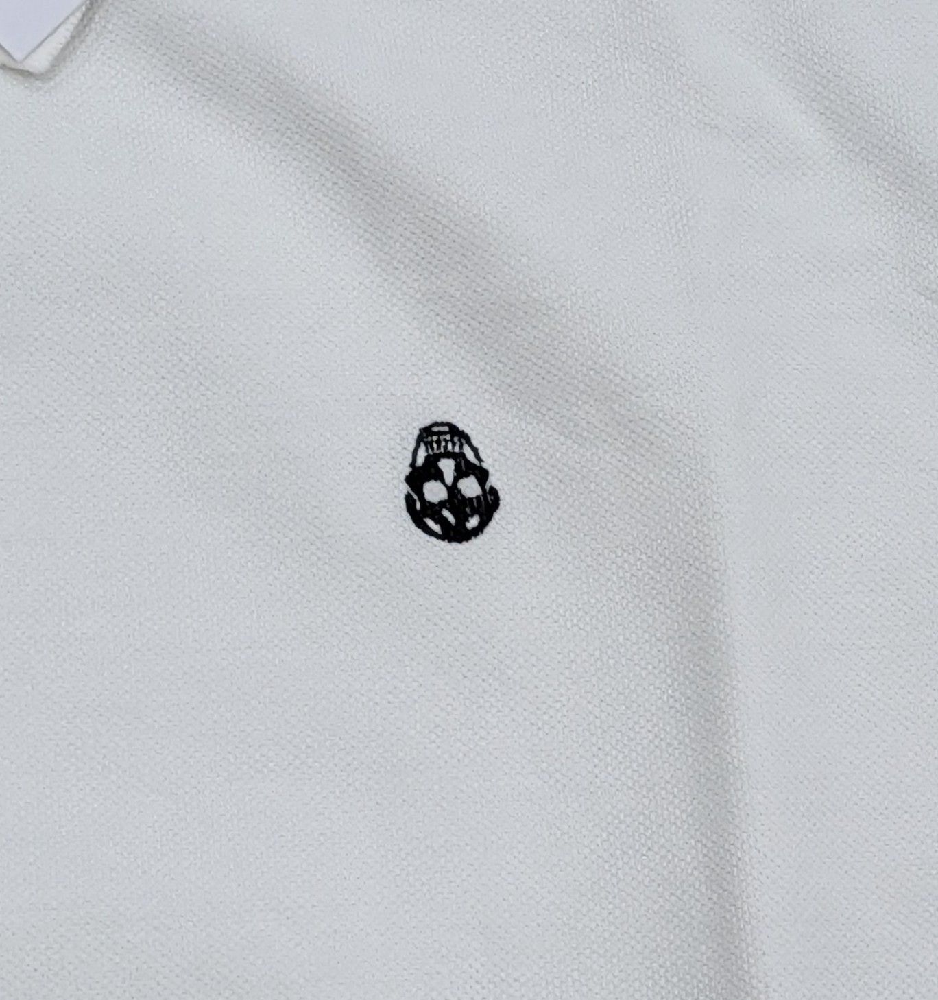 Alexander McQueen Alexander McQueen Skull Logo Boxy Polo Shirt White Large Size US L / EU 52-54 / 3 - 4 Thumbnail