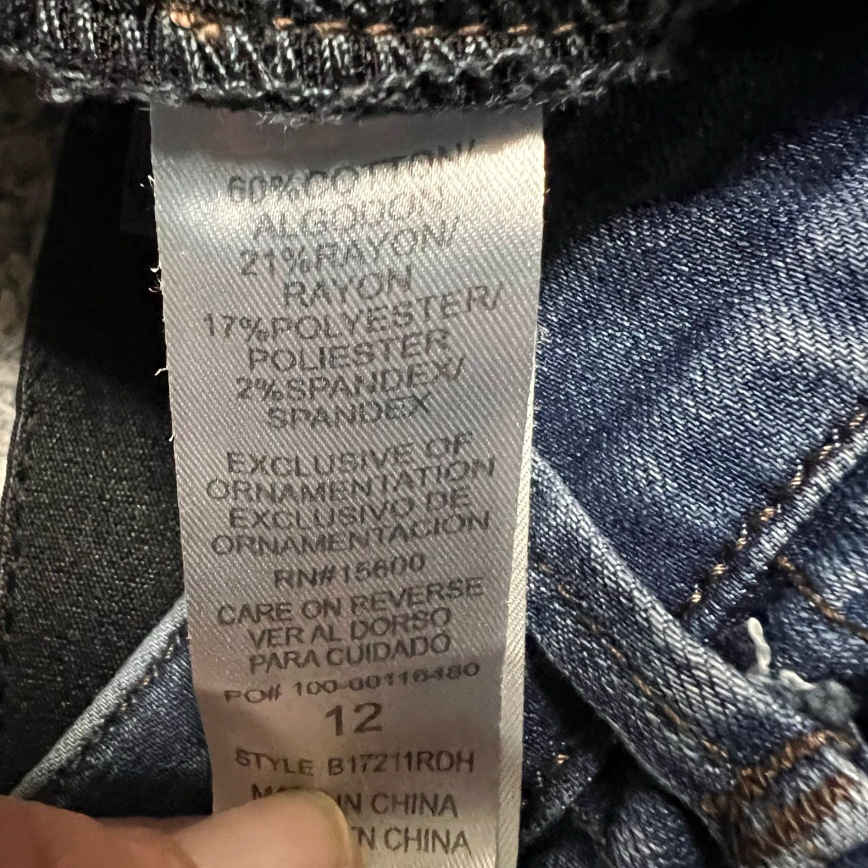 Vintage Democracy Jeans Womens 12 Ankle Denim Blue High Rise 33x27 Pants Regular Size 12 Womens Jeans Blue Denim Pants Ankle Stretch Women Size 34" / US 12 / IT 48 - 6 Thumbnail