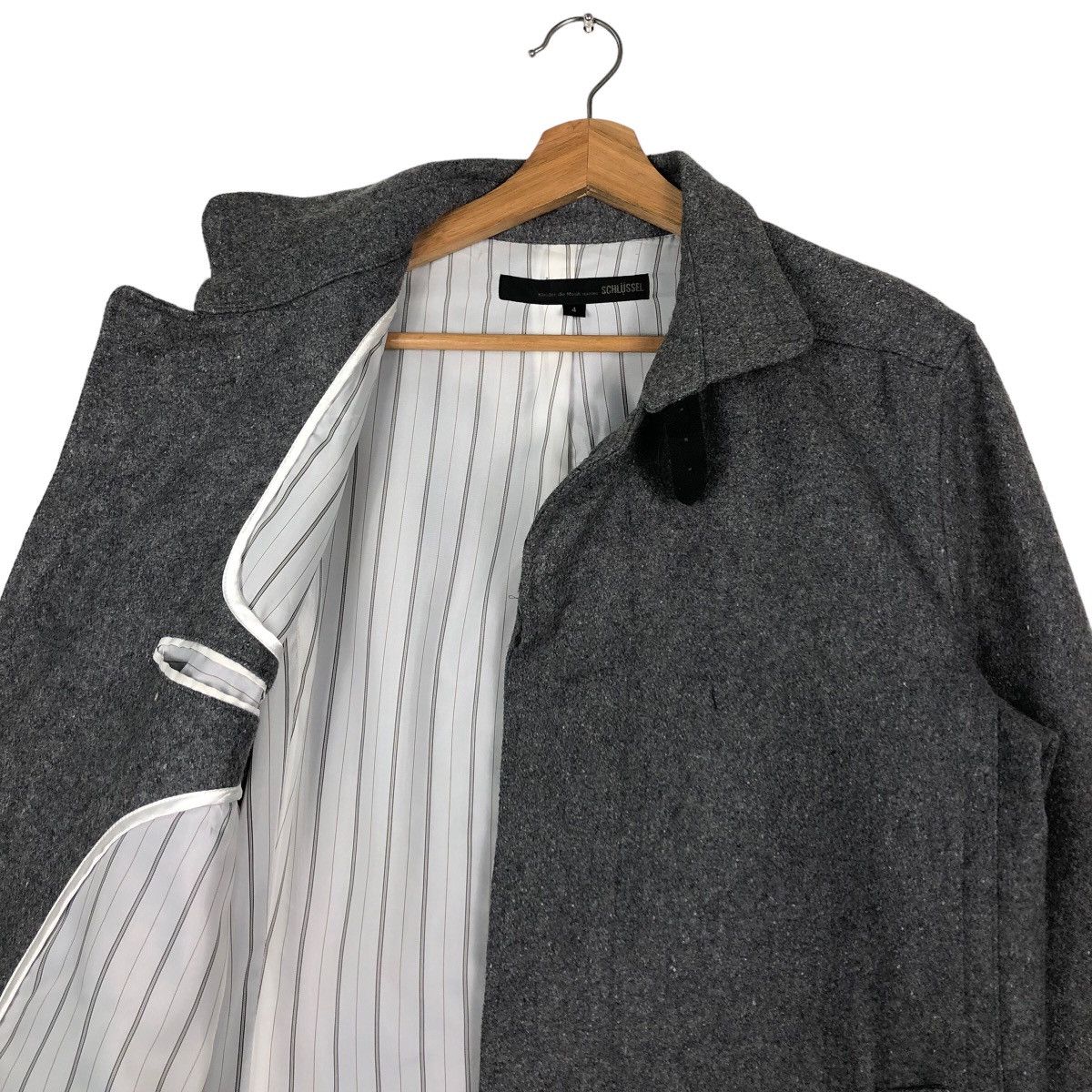 Schlussel 🔥Vintage Wool Work Jacket Schlussel Japan Issey Miyake Size US M / EU 48-50 / 2 - 12 Thumbnail