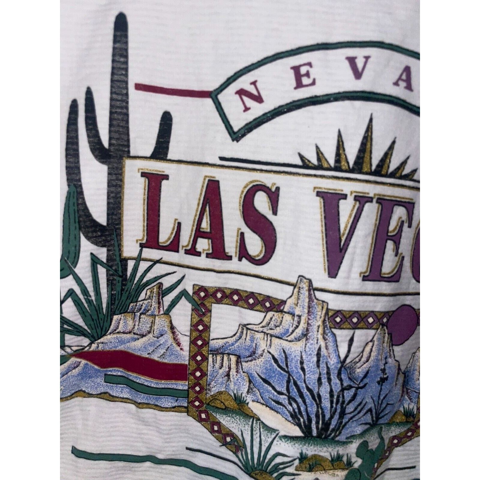 Vintage Vintage Las Vegas Casino Nevada Striped White L Shirt VTG Size US L / EU 52-54 / 3 - 4 Thumbnail