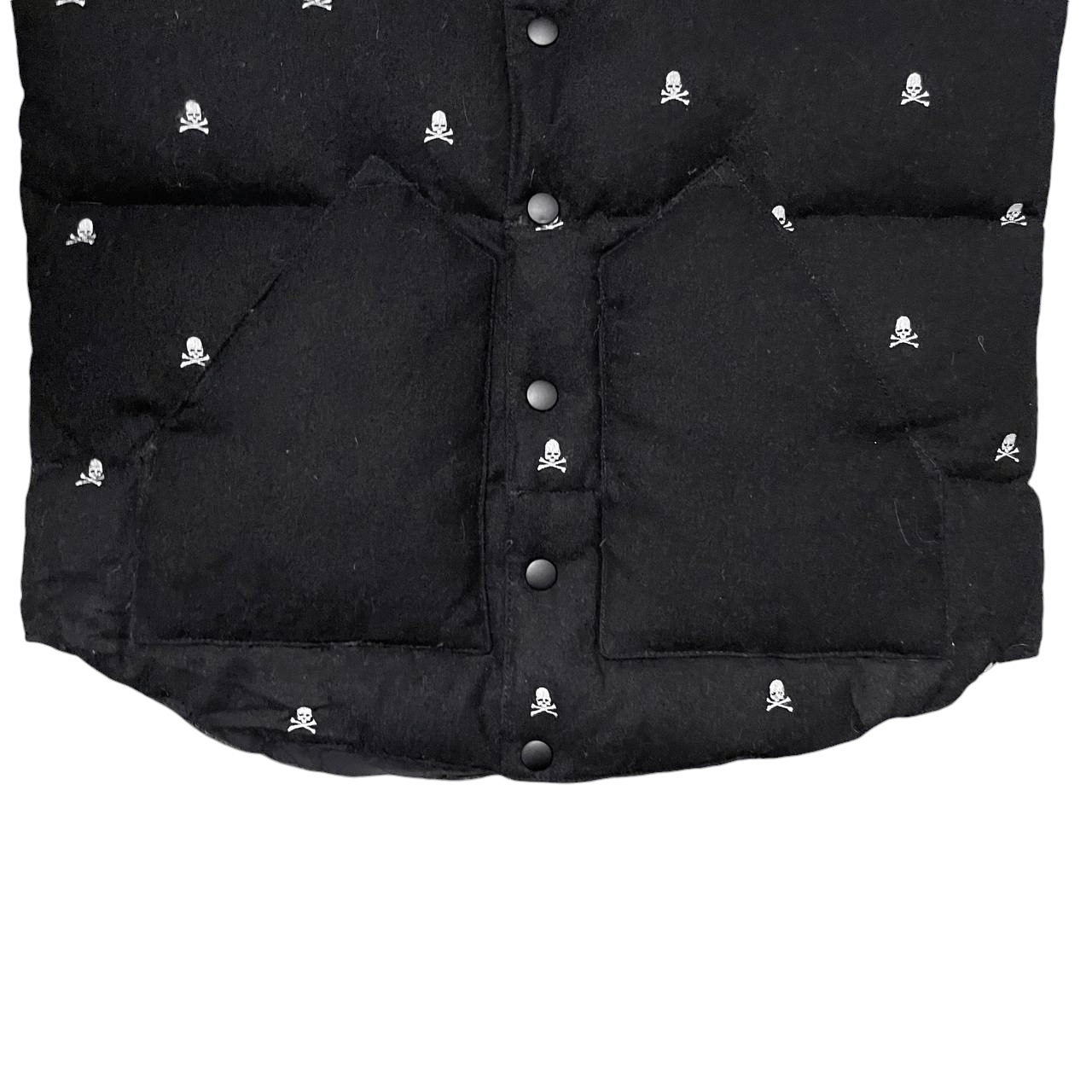 MOUSSY Vintage Azul by Moussy Down Puffer Skulls Wool Vest Size US M / EU 48-50 / 2 - 3 Thumbnail