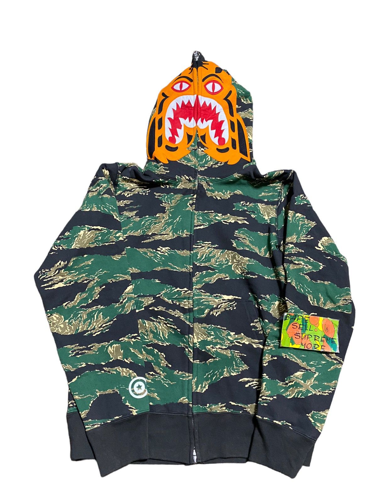 BAPE Tiger Full Zip Hoodie tiger camo