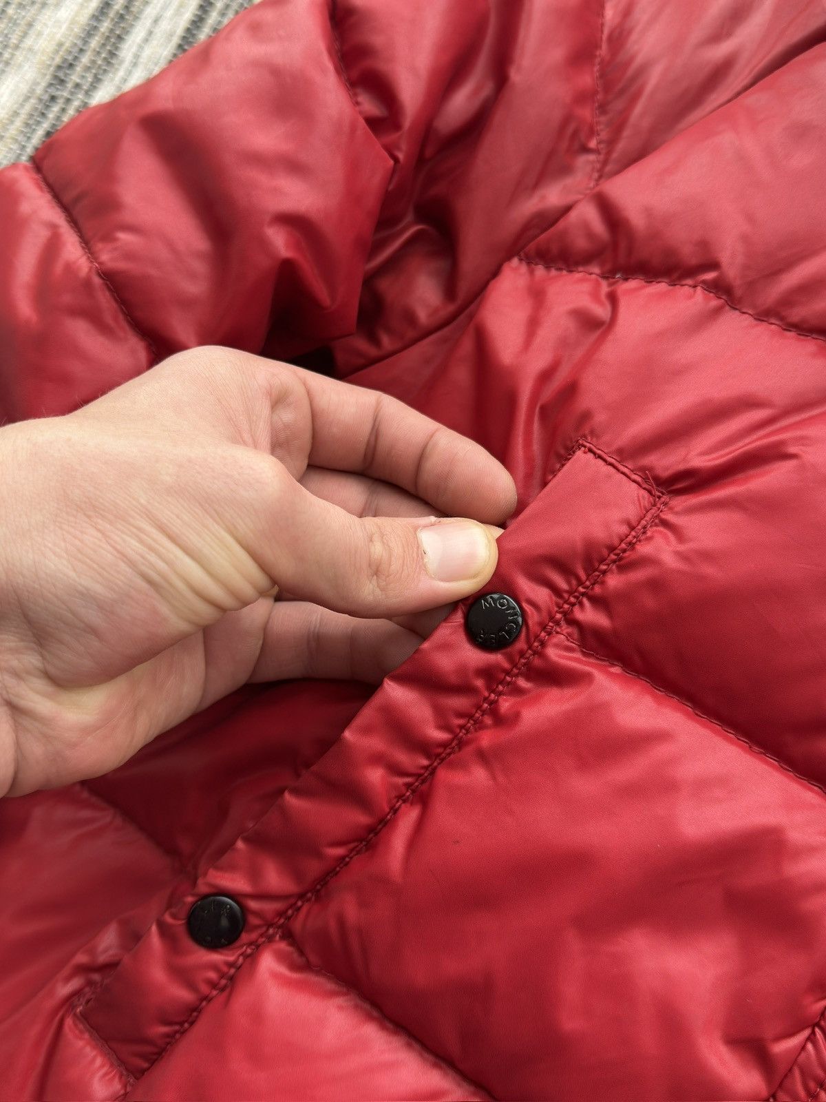 Moncler Moncler Alpin Fur down jacket red woman size 1 Size S / US 4 / IT 40 - 8 Thumbnail
