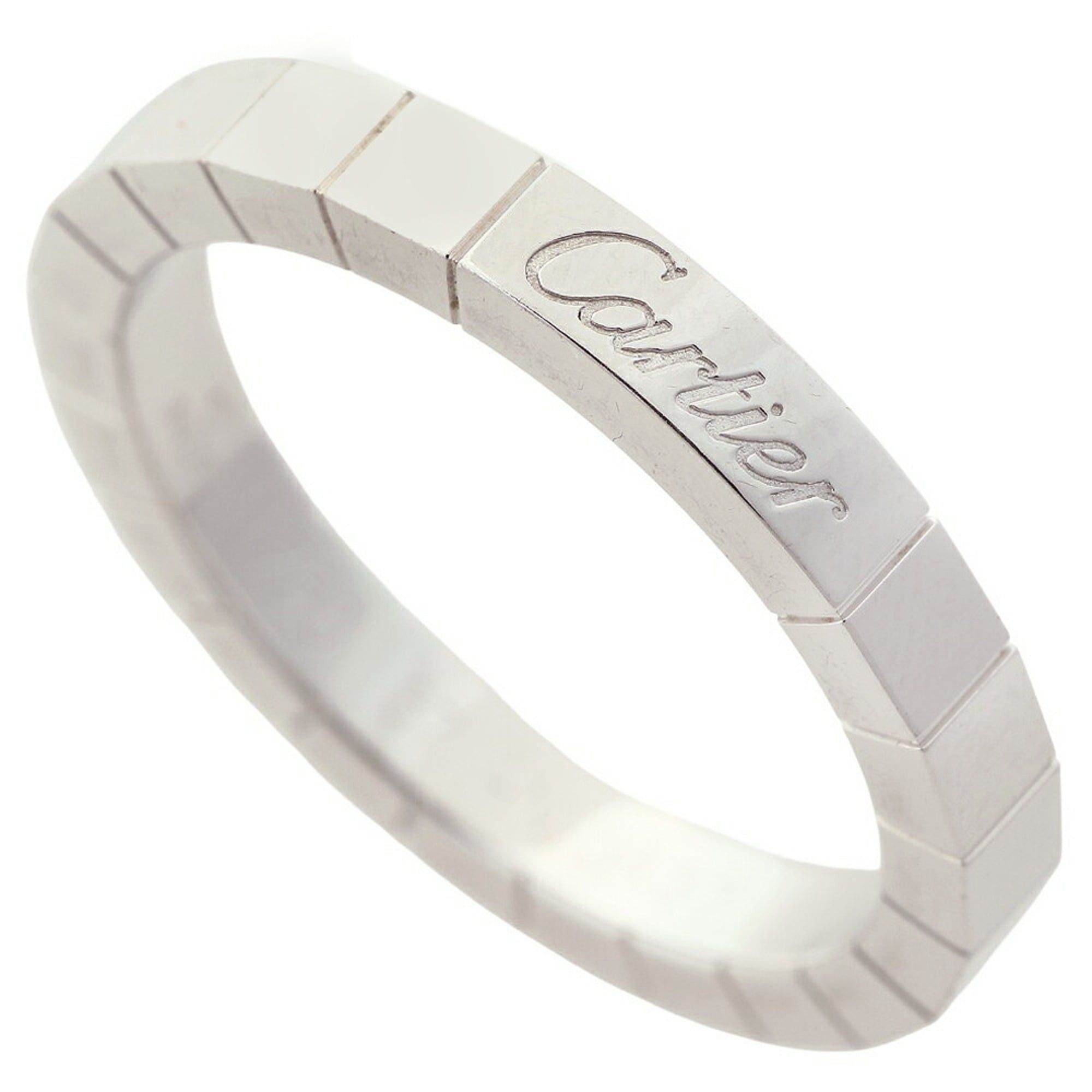 Cartier Cartier Lanieres Ring, approximately 6.9g, 18K White Gold, Size #57 (approximately US size 17). Size ONE SIZE - 1 Thumbnail