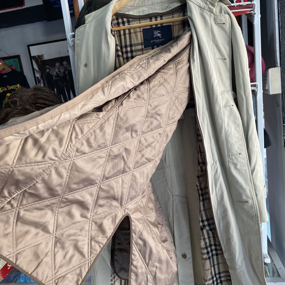 Burberry Vintage Burberrys Single Breasted Trench Coat Beige chekered Size US L / EU 52-54 / 3 - 14 Thumbnail