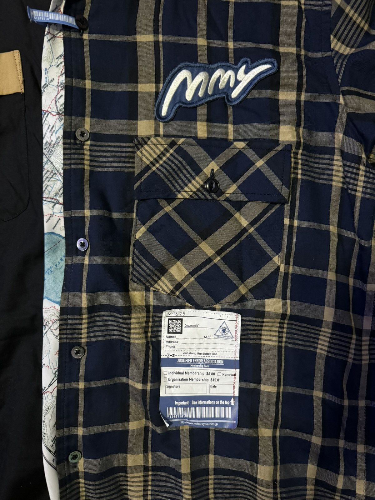 Maison MIHARA YASUHIRO Maison Mihara Patchwok Map Shirt Size US M / EU 48-50 / 2 - 4 Thumbnail