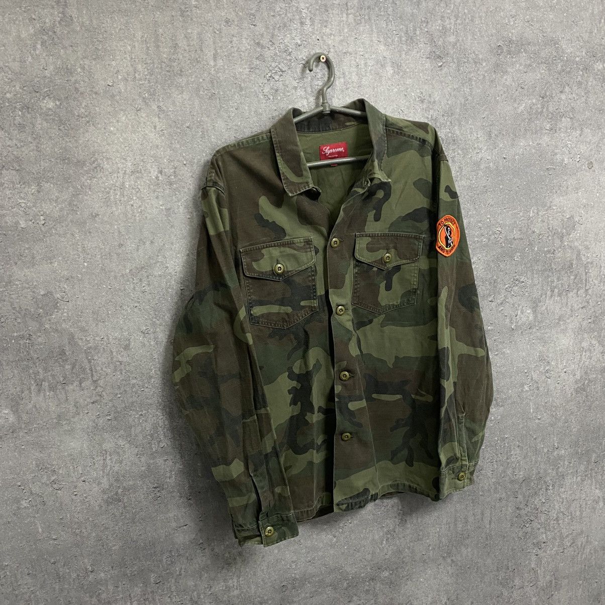 Supreme Vintage Supreme Military “Army” Overshirt Jacket Size US L / EU 52-54 / 3 - 4 Thumbnail