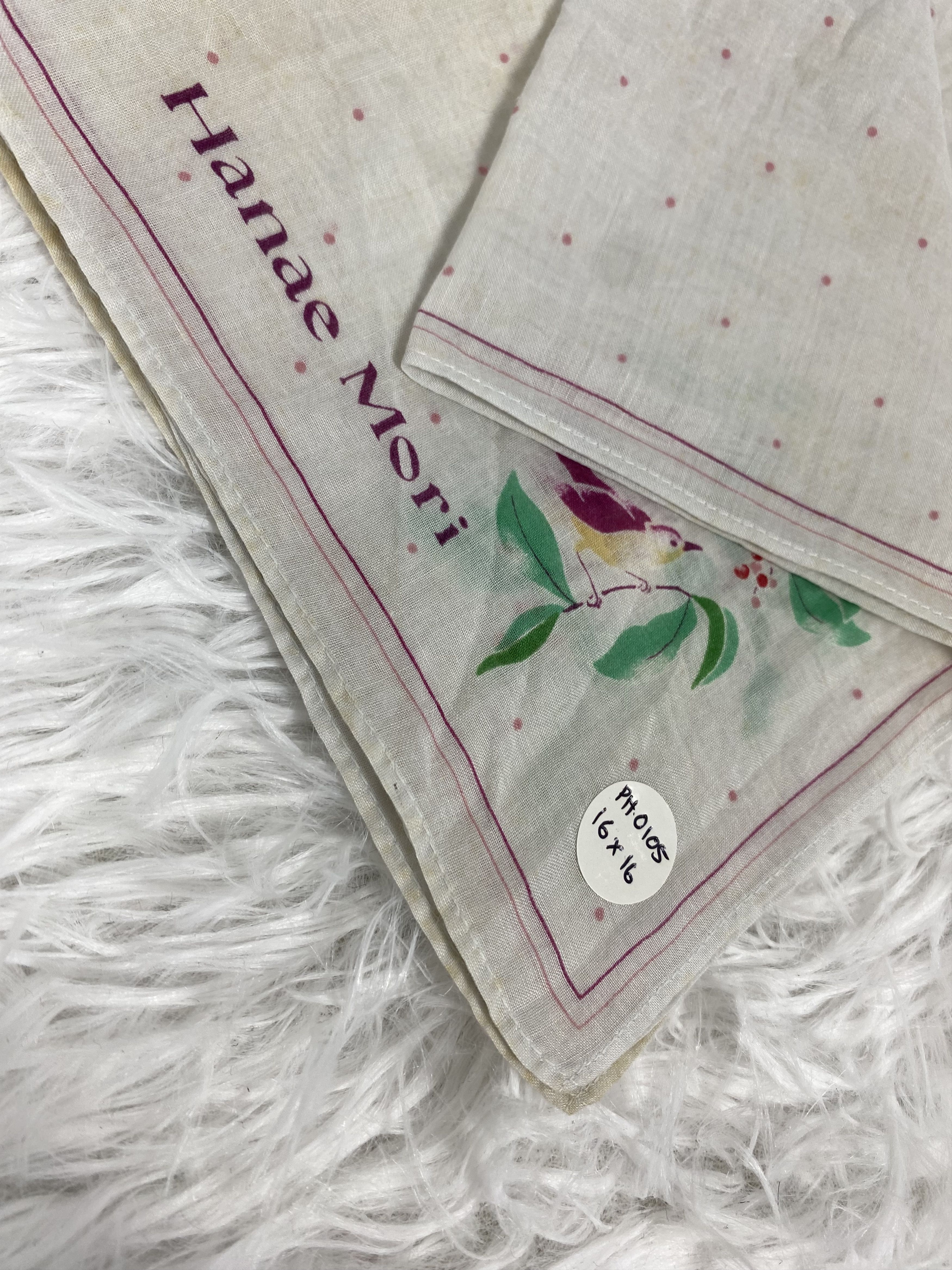 Hanae Mori Vintage Hanae Mori Handkerchief PH0105 Size ONE SIZE - 2 Thumbnail