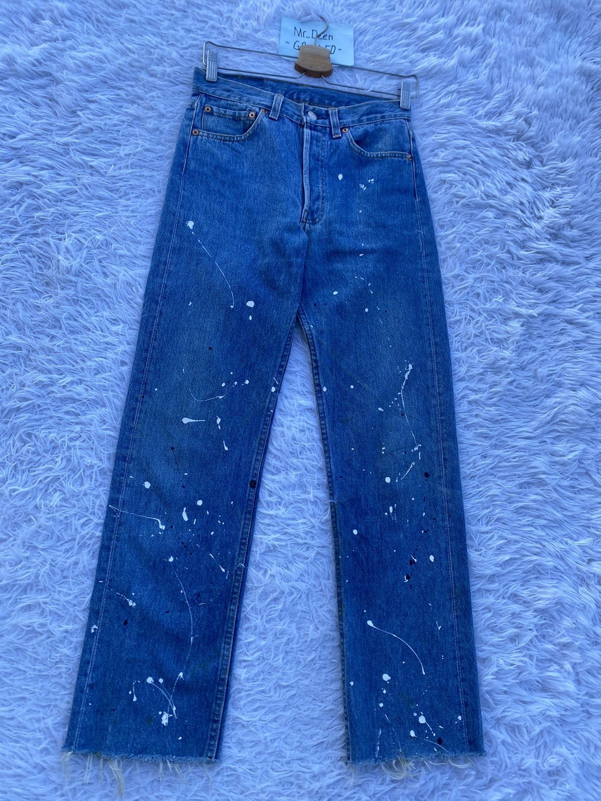 Levi's Rare Vintage Levi’s 501 Paints Splatter Denim Jeans Size US 28 / EU 44 - 2 Thumbnail