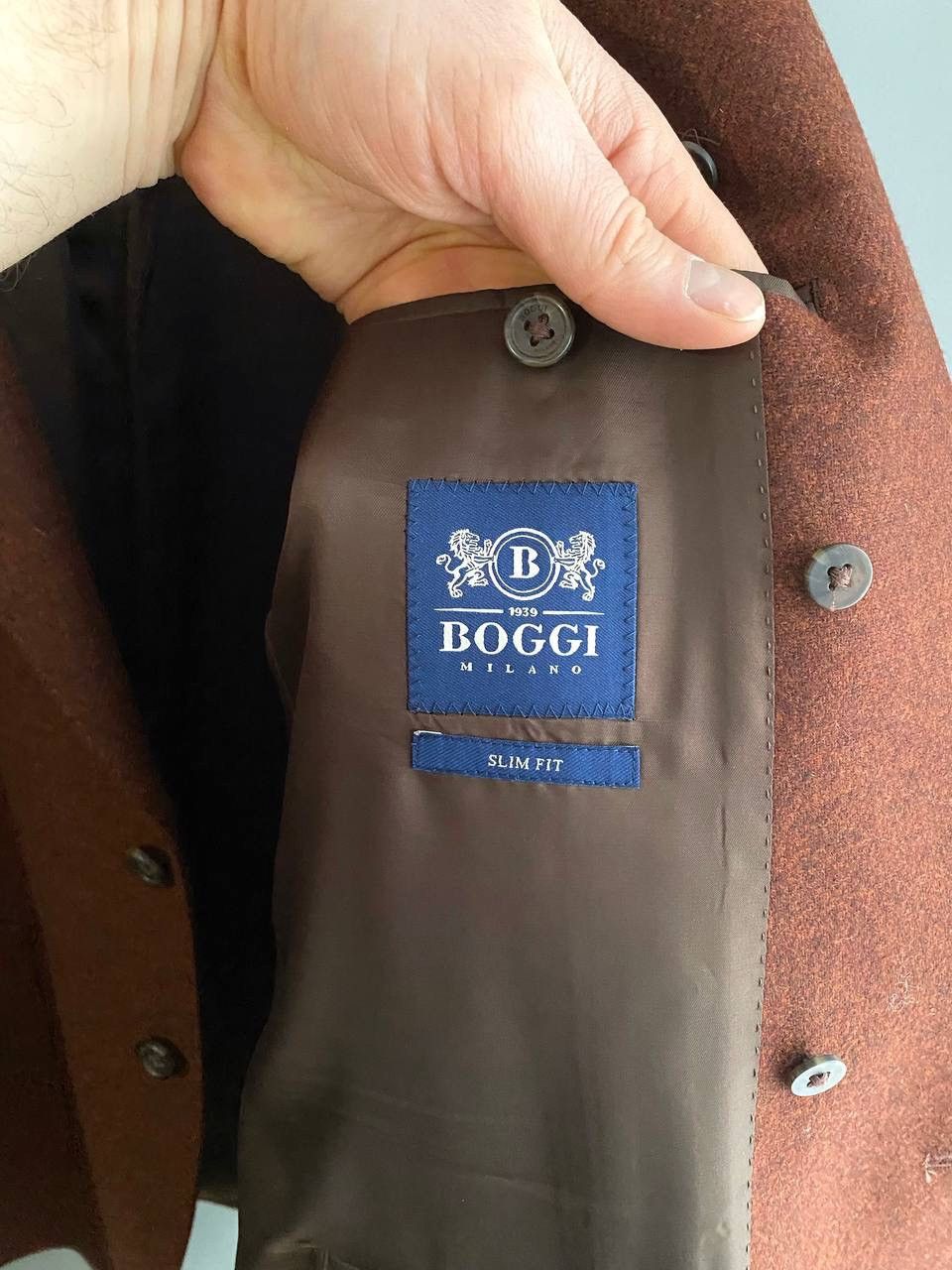 Boggi BOGGI MILANO x Moon Merino Lambswool Men's Blazer, Size 54 Size 54R - 13 Thumbnail