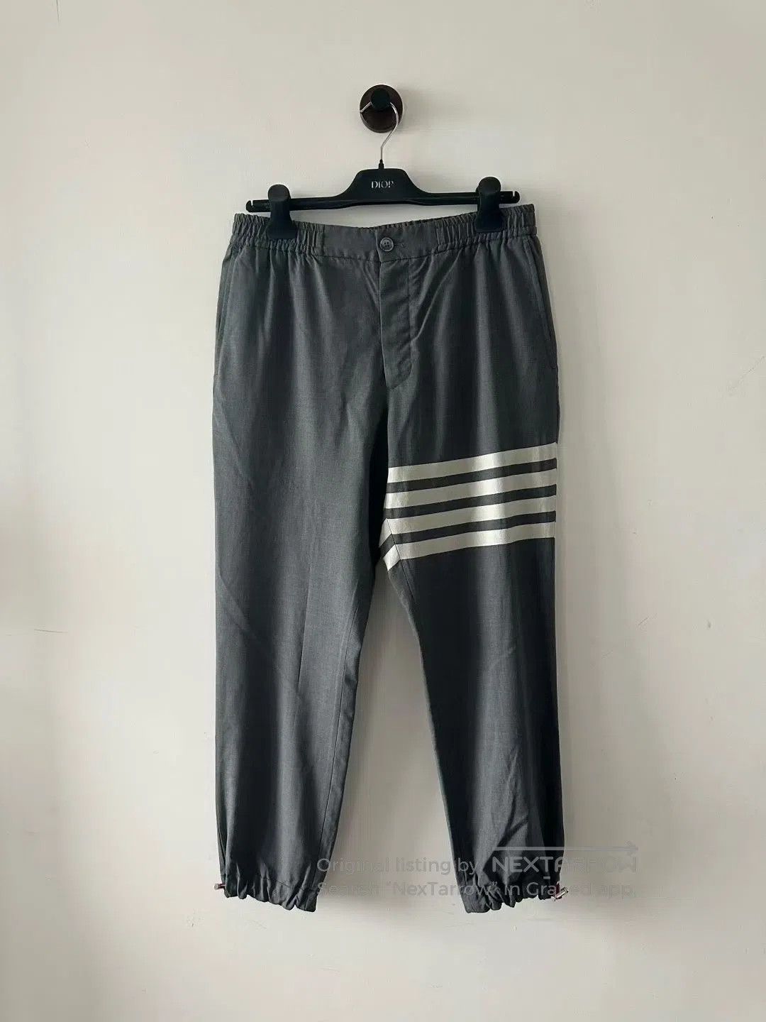 Thom Browne Thom Browne Grey Wool Casual Pants| Size US 26 / EU 42 - 1 Thumbnail