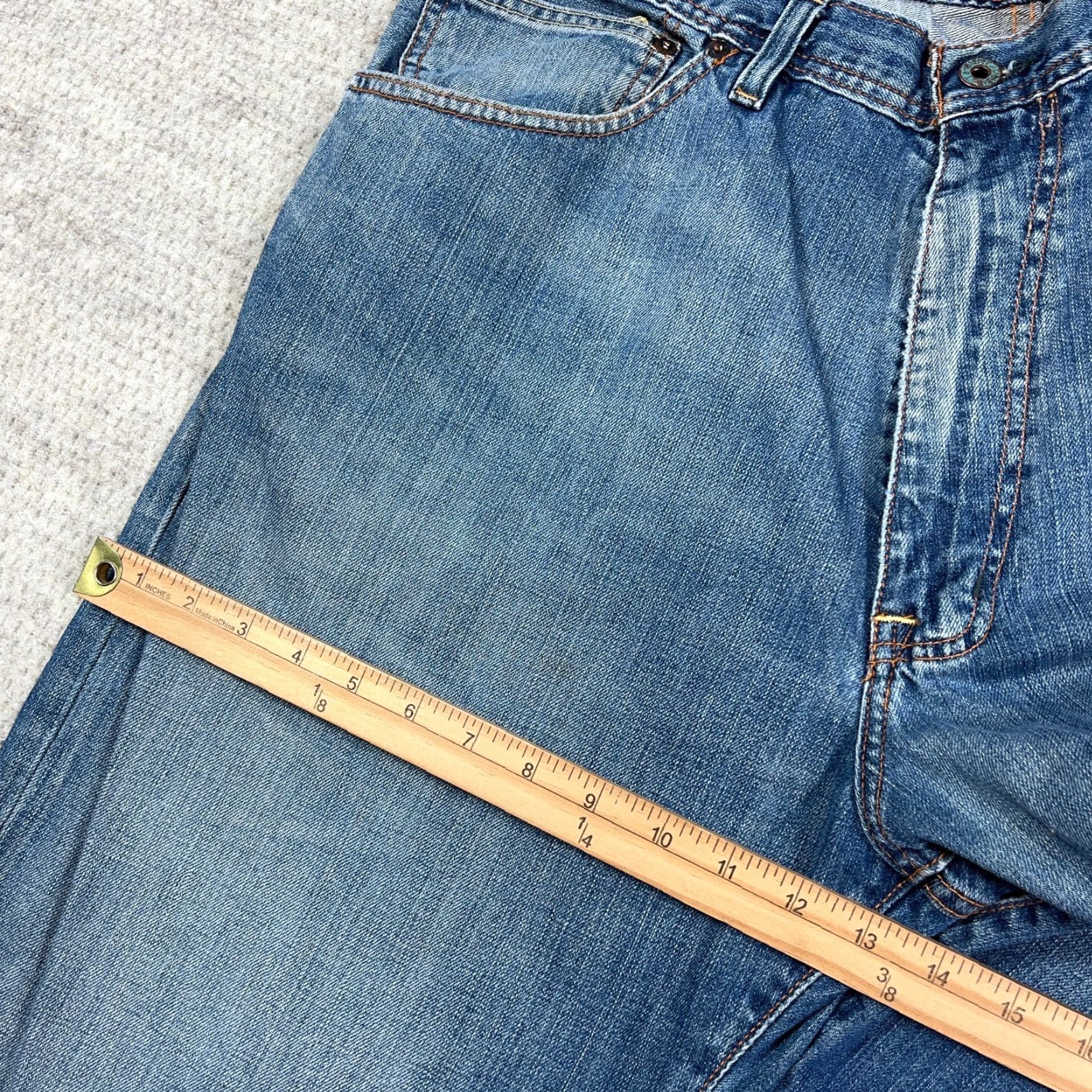 Polo Ralph Lauren VINTAGE Polo Ralph Lauren Jeans Men 38x30 Brixton Loose Fit Baggy Y2K PRL Faded Jeans Men 38 Blue 90s Size US M / EU 48-50 / 2 - 7 Thumbnail