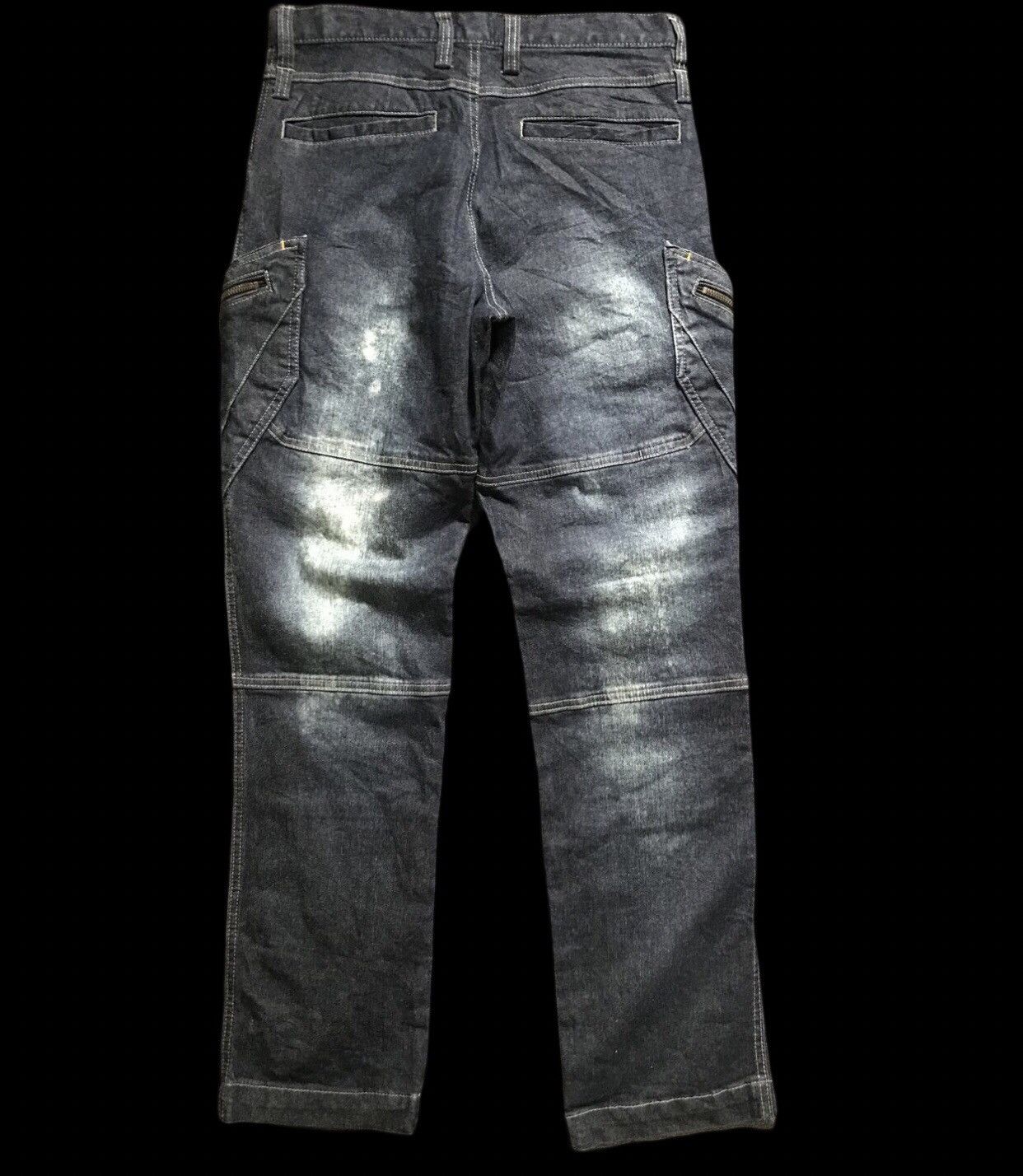 Japanese Brand CP226 TS DESIGN Stone Acid Wash Faded Cargo Pant Size US 30 / EU 46 - 2 Thumbnail
