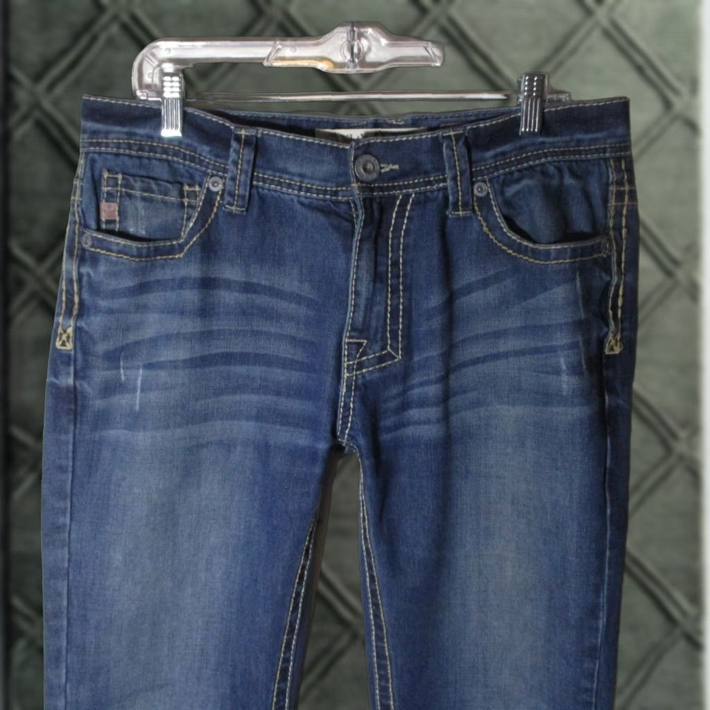 Denime ADIKTD Denim Jeans Blue 34W 29L Classic Fit 5-Pocket Regular Mens Size US 34 / EU 50 - 1 Thumbnail