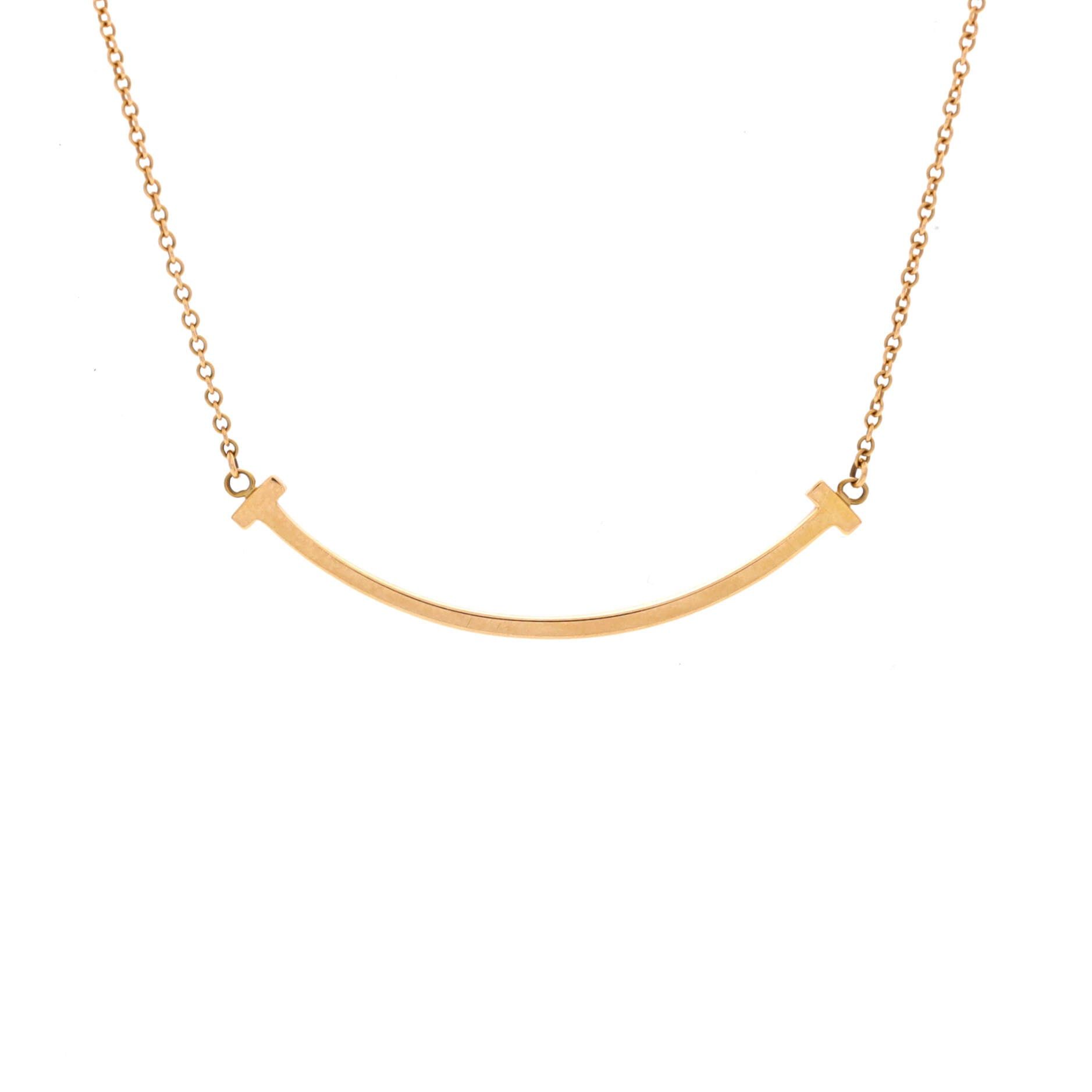 Tiffany & Co. T Smile Pendant Necklace Size ONE SIZE - 1 Thumbnail