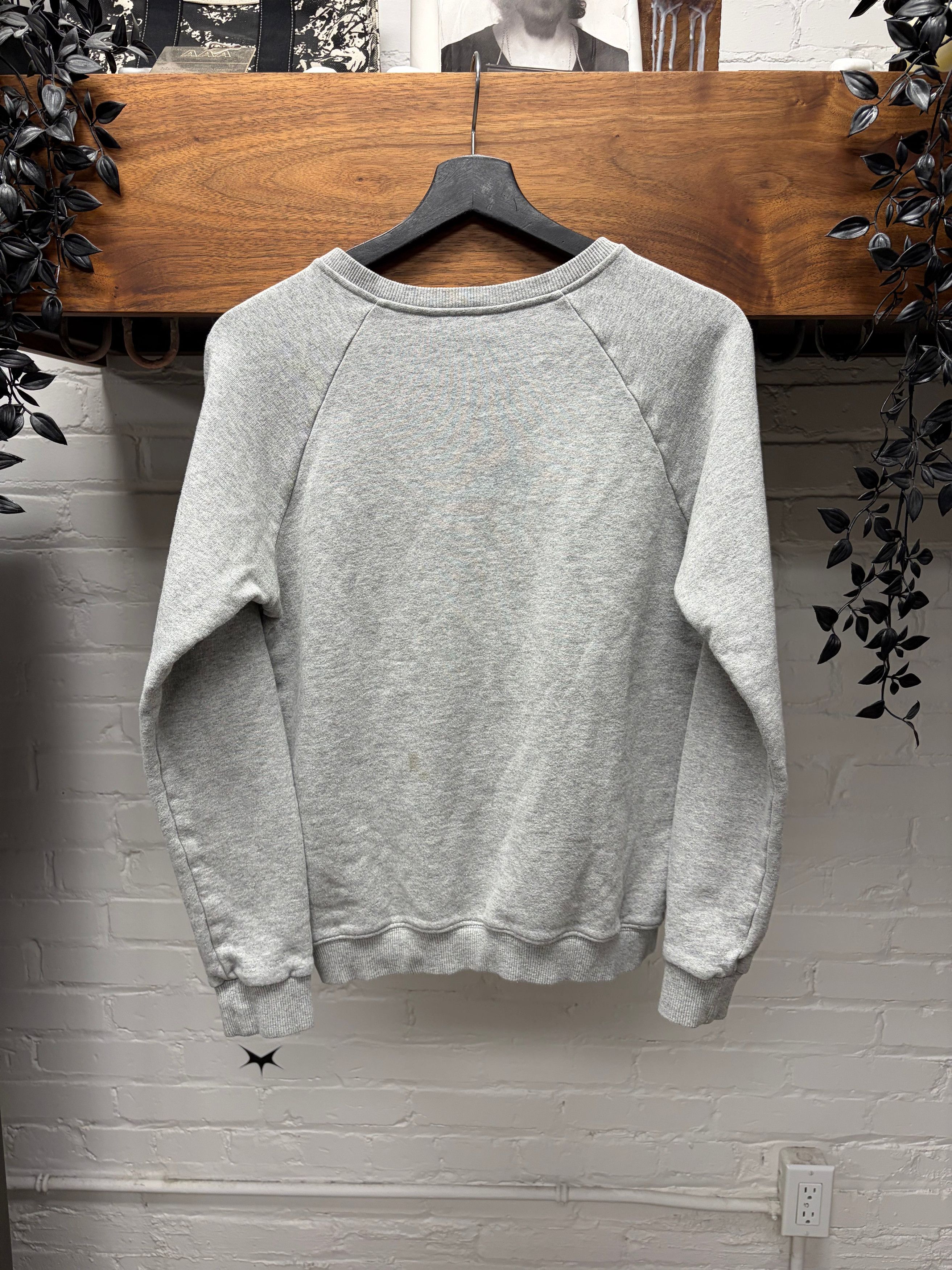 Saint Laurent Paris 2014 Saint Laurent by Hedi Slimane ‘Shoulder Zip’ Grey Cotton Sweatshirt Size US S / EU 44-46 / 1 - 4 Thumbnail