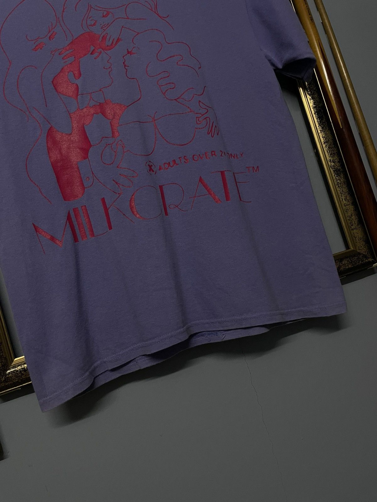 Designer × Japanese Brand × Vintage Vintage 90s Japan Designer Milkcrate Adult Over 21 Photo Tee Size US M / EU 48-50 / 2 - 4 Thumbnail