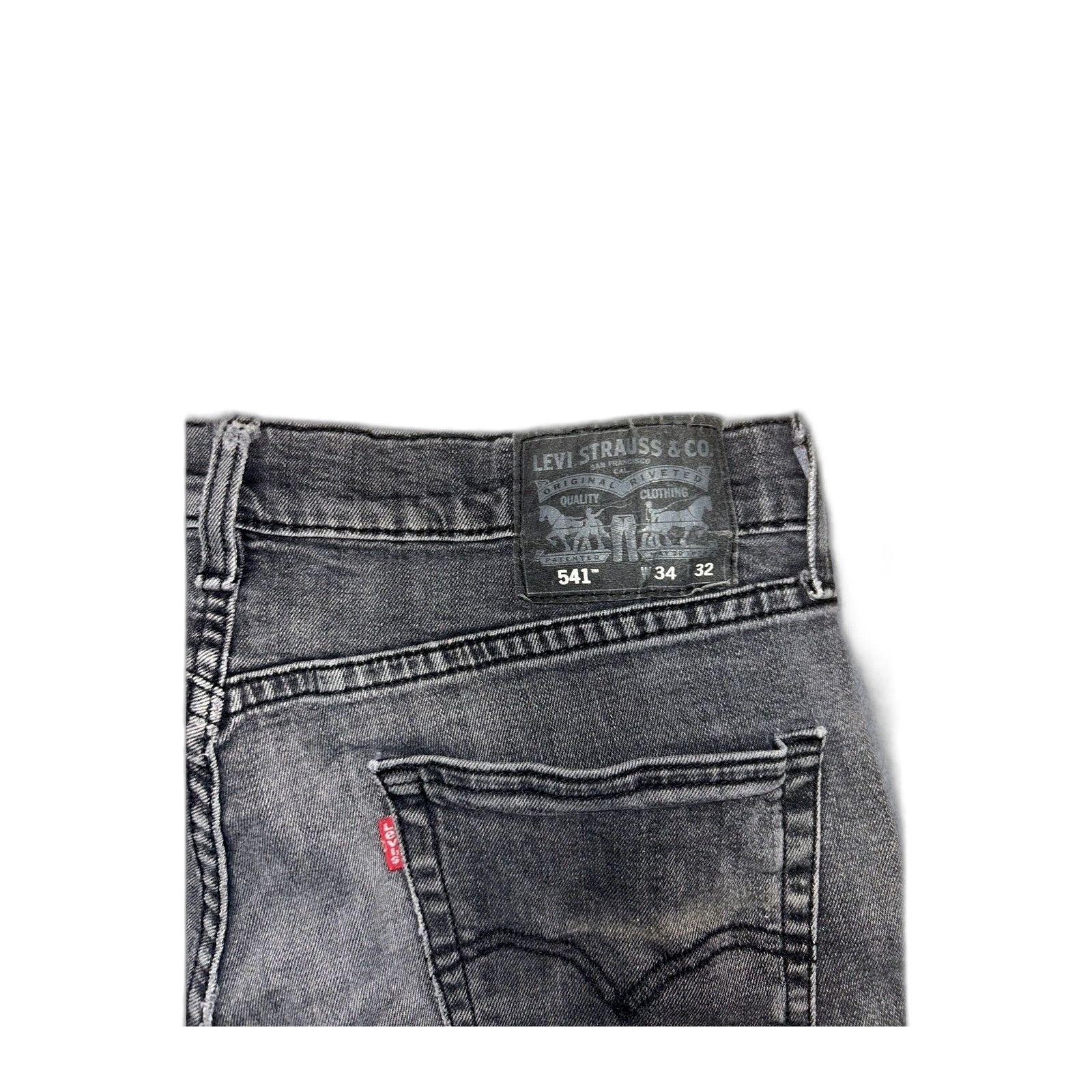 Levi's Levi's 541 Denim Black Wash Jeans Mens 34x32 Size US 34 / EU 50 - 4 Thumbnail