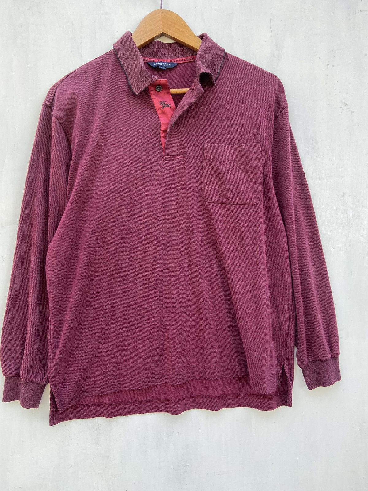 Burberry 🔥 Burberry Golf polo t shirt long sleeve Size US M / EU 48-50 / 2 - 3 Thumbnail