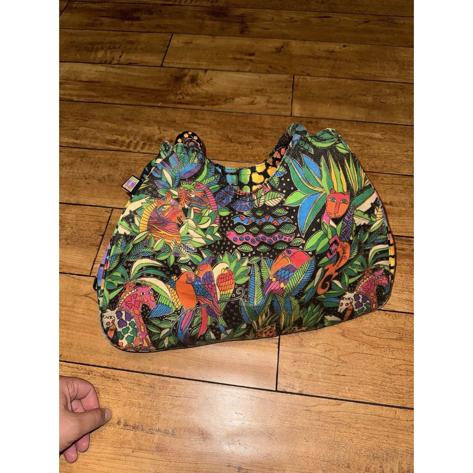 Japanese Brand × Vintage Laurel Burch Purse Animal Cat Jungle Size ONE SIZE - 5 Thumbnail
