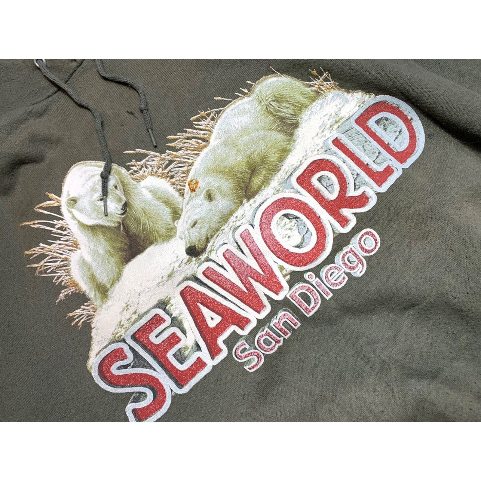 Tultex Sea World Polar Bear Mens Hoodie Sweatshirt Extra Large XL Size US XL / EU 56 / 4 - 2 Thumbnail