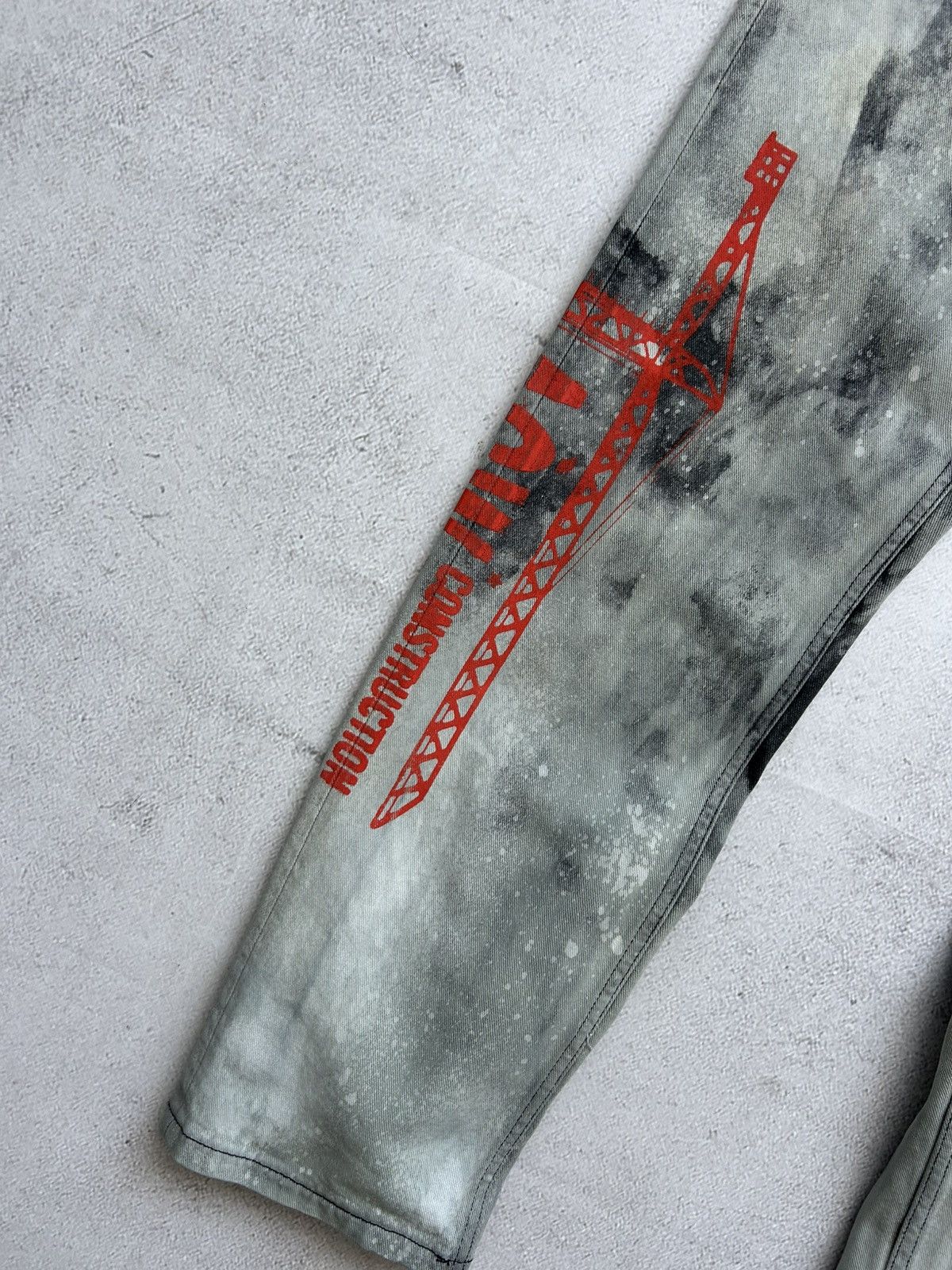 A-COLD-WALL* A-Cold-Wall Man's Tie-die Denim pants size 48 Size US 32 / EU 48 - 5 Thumbnail