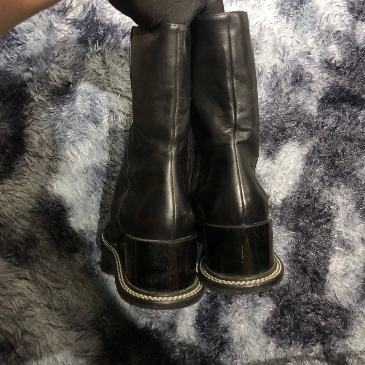 Jil Sander Jil Sander Wedge Ankle Zip Leather boots Size US 7.5 / IT 37.5 - 10 Thumbnail
