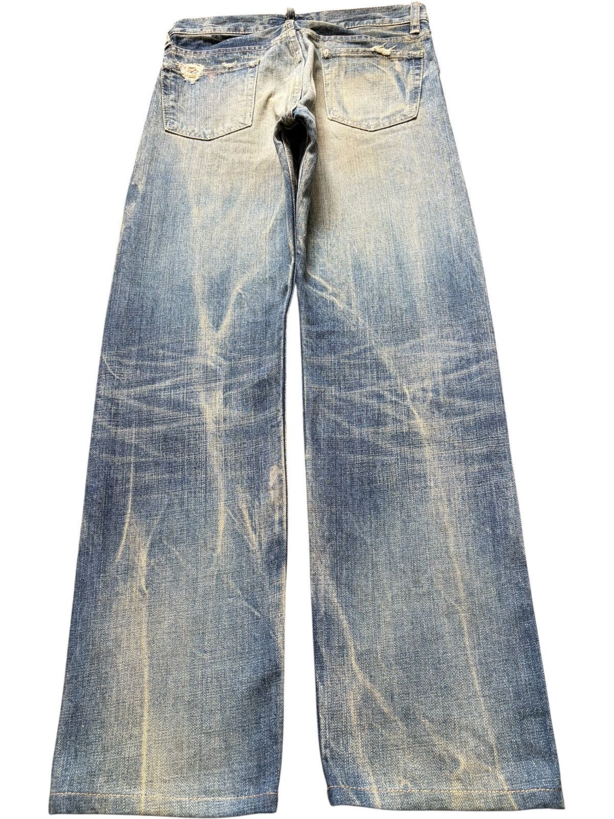 Edwin Vintage Domingo Mud Wash Distressed Jeans Size 27" / US 4 / IT 40 - 2 Thumbnail