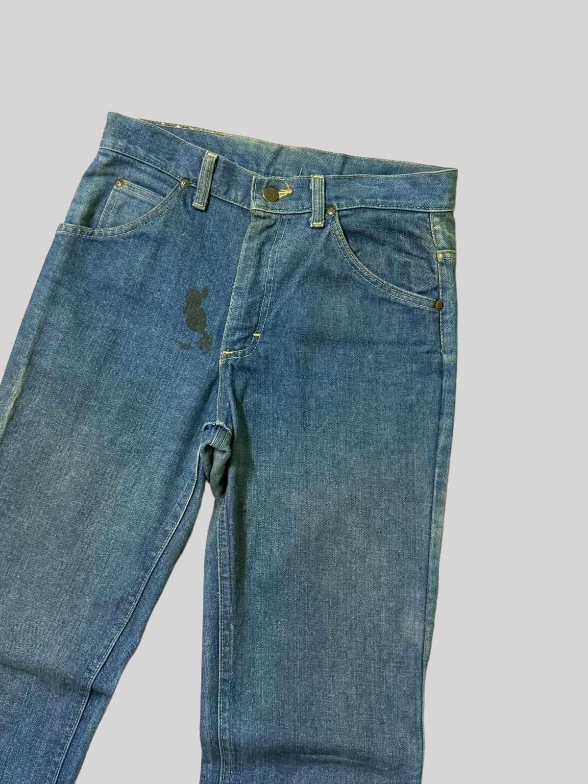 Lee Vintage Flared Lee Raider Talon Zipper Faded Denim Size US 28 / EU 44 - 5 Thumbnail