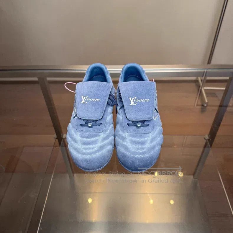 Louis Vuitton Louis Vuitton Footprint Soccer 25 New Blue Suede Sportswea Size US 9 / EU 42 - 2 Thumbnail
