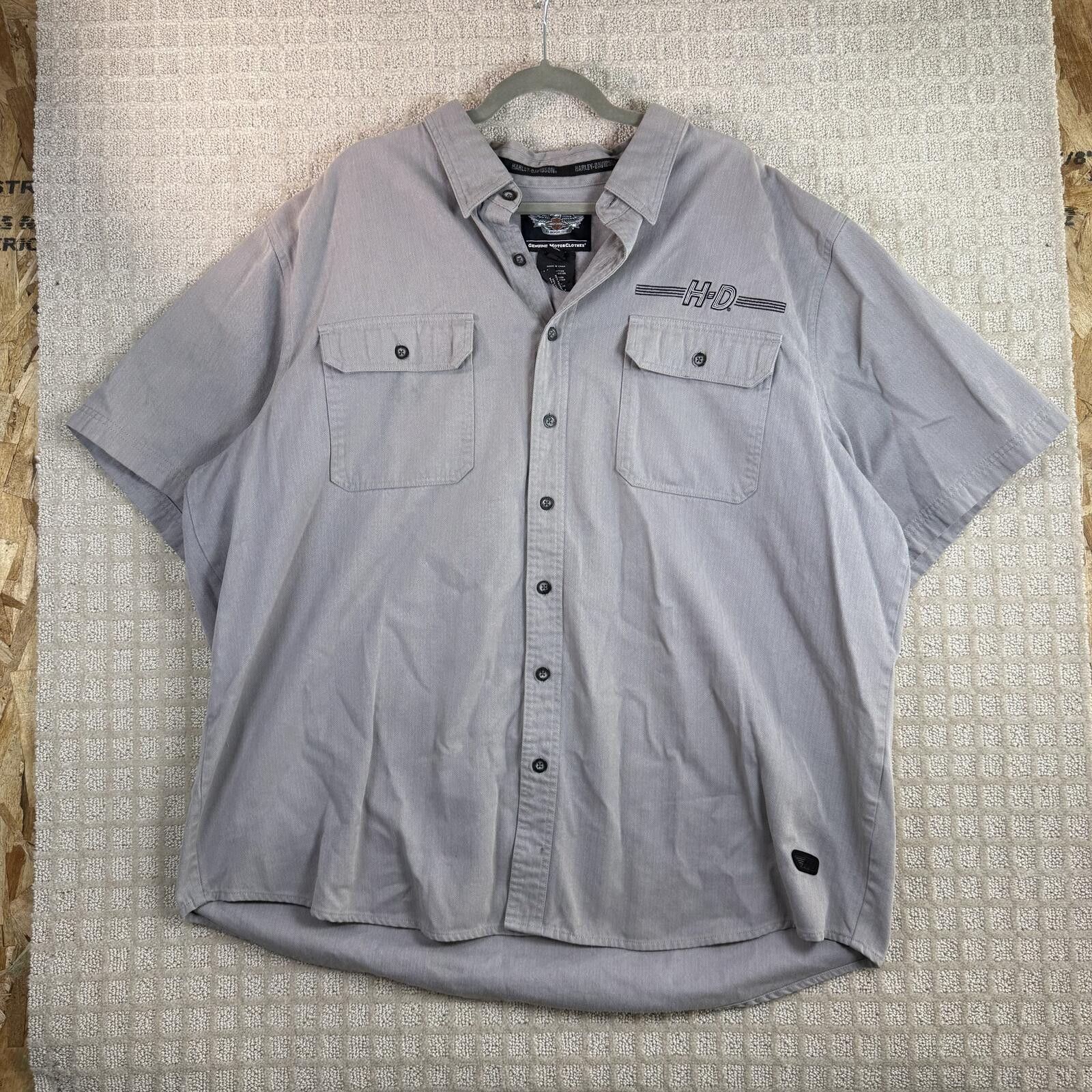 Harley Davidson vintage harley davidson workwear button up shirt 3xl Size US XXL / EU 58 / 5 - 1 Thumbnail