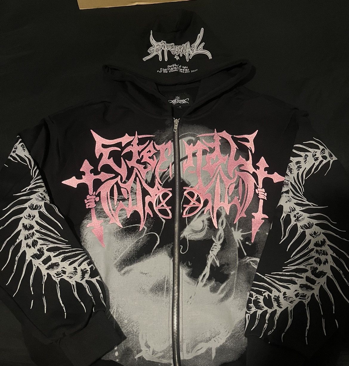 Other Eternal Artwear - Wicked Love Zip Jacket Size US M / EU 48-50 / 2 - 1 Thumbnail